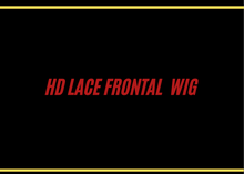 HD LACE FRONTAL WIG